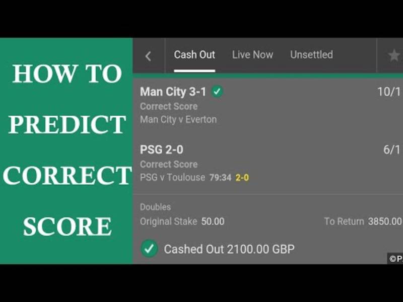 Chiến lược tiếp cận correct score thực tế khi cá cược